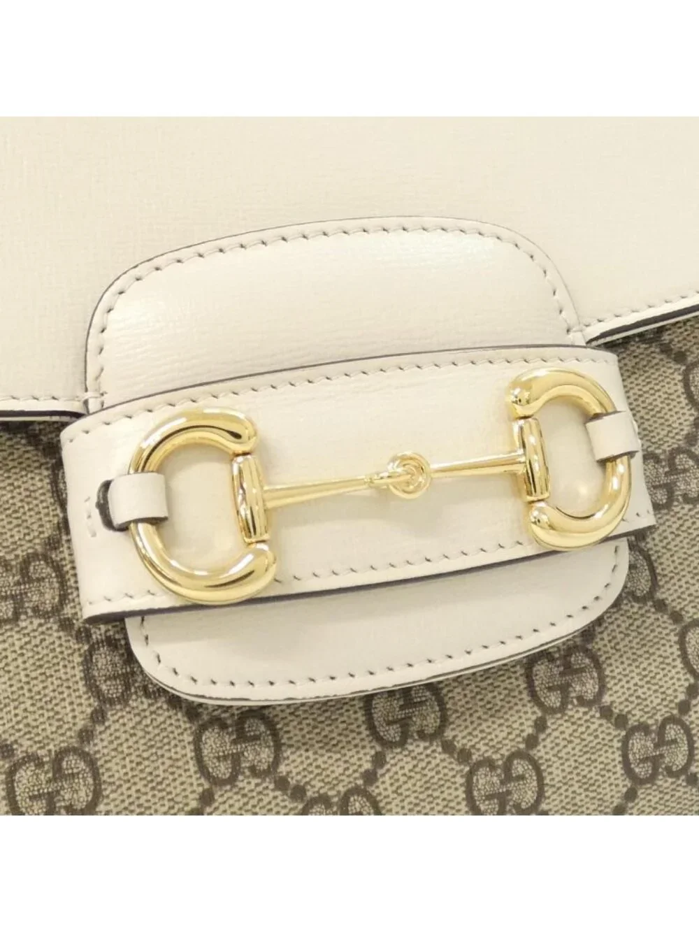 Gucci Horsebit Bag Handbag Beige - Picture 6 of 10